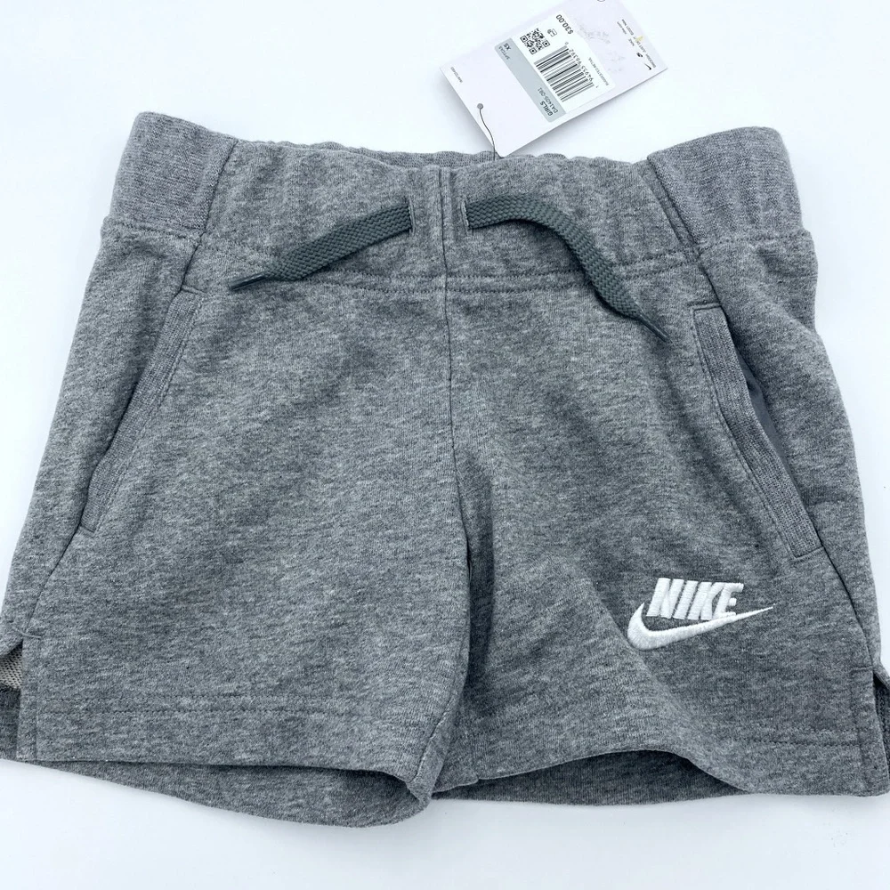 Nike Big Girls Sportswear Club French Terry Shorts - NWT - XS